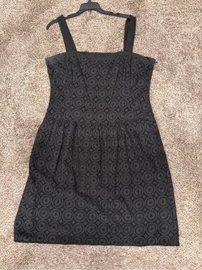 Apostrophe Black Eyelet A-Line Sundress - Women